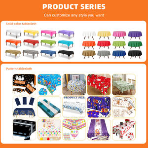 <span class=keywords><strong>Mantel</strong></span> de plástico desechable de primera calidad, cubierta de mesa rectangular para boda, fiesta, banquete, Borgoña (blanco), 54 "x 108" - Product Image 5