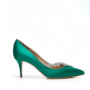 Nuevos Zapatos de Tacón Alto de Diseñador de Lujo para Mujer, Zapatos Vintage con Cristales en Forma de Espiga, Zapatos de Tacón de Aguja con Punta en Pico para Damas, Zapatos de Banquete - Product Image 4