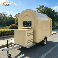 Pequeño Camión de Comida Remolcable, Totalmente Equipado, Remolque Móvil de Helados, Carrito de Venta Ambulante de Aperitivos en Venta