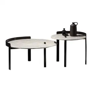 Artificial SLATE round combination coffee table