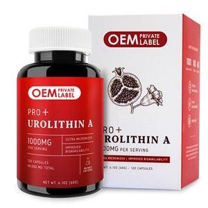 Urolithin a Capsules yang ditingkatkan kekuatan 1000mg vitalitas kesehatan seluler canggih NAD + Boost, perbaikan sel antioksidan - Product Image 1