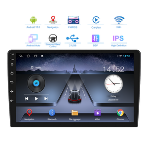 KZS TS7 Yeni Evrensel 2+32GB 2+64GB Dokunmatik Ekran Incell Display 9/10 İnç 2 DIN Araç Çalar Dahili GPS Geri Görüş Kamerası DSP - Product Image 1