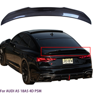 สปอยเลอร์หลังคาร์บอนไฟเบอร์ทรง PSM สำหรับ A5 S5 RS5 B9 4 ประตู Sportback ปี 2016-2025 - Product Image 1