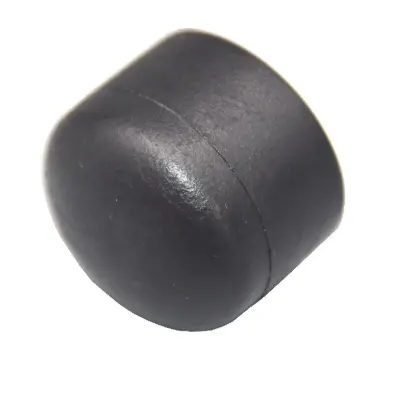 Ajuste de tapa de extremo, extremo de plástico redondo negro para tubería de HDPE