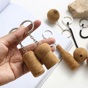 Multi-shape <b>Cork</b> Keychain, Sustainable, Custom Logo, <b>Bottle</b> Cap & Bar Gift - Product Image 1