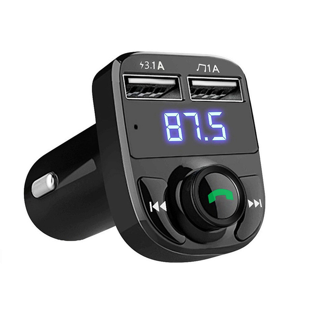 Dual USB Car Charger Handsfree Car Kit Mp3 Player Car FM Transmitter Wireless FM Modulator Transmitter