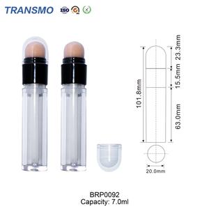 Flacon de fond de teint liquide avec logo personnalisé, tête éponge, flacon correcteur 7ml, flacon de fond de teint rond à visser - Product Image 3