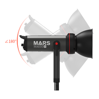 TRIO/PO Mars M-400D 400W 95Ra LED Ring Light 3200-5500K Lumière vidéo pour studio photo pour téléphone Tension d'alimentation à motif carré