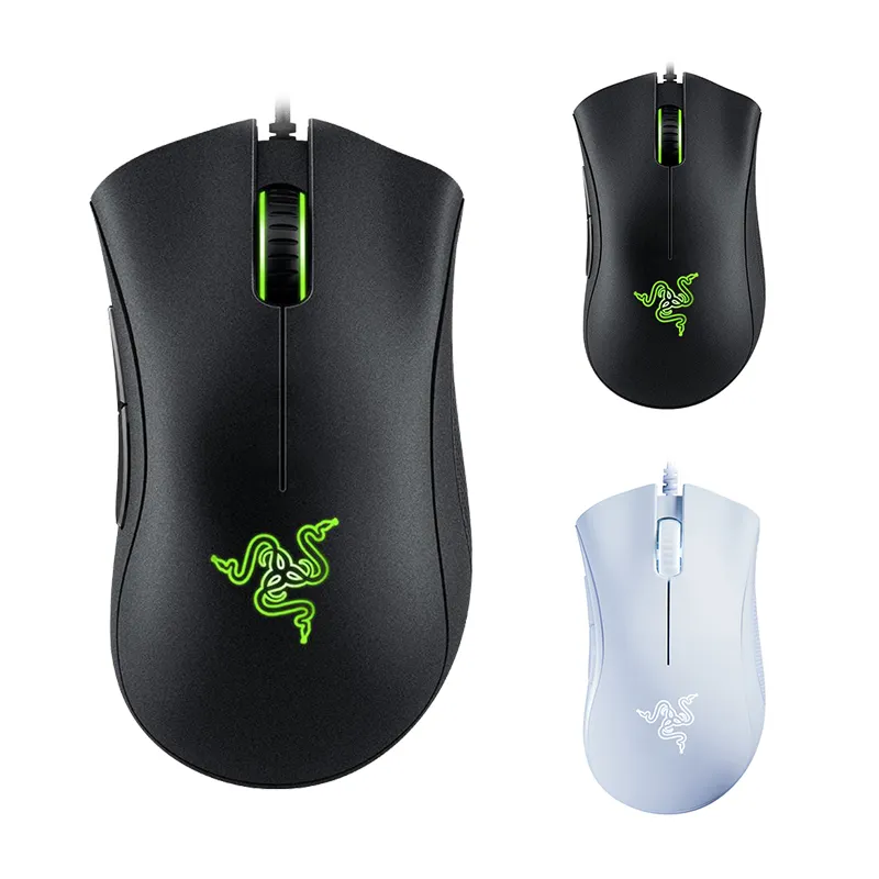 Ratón para juegos con cable Razer DeathAdder Essential original de fábrica, ratón óptico USB de 6400DPI