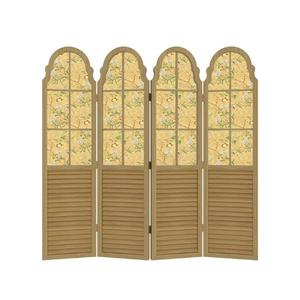 <span class=keywords><strong>Vintage</strong></span> Waterdichte Duurzame Gemakkelijk Te Monteren Aanpasbare Grootte Hout Decoratieve Opvouwbare Scherm Scheidingsruimte - Product Image 3