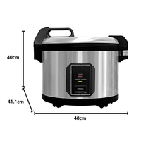 Pot intérieur électrique de luxe en acier inoxydable de haute qualité cuiseur à riz polyvalent intelligent numérique cuiseur à riz pour la cuisine