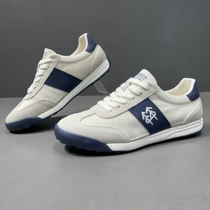 Chaussures de sport décontractées tendance en cuir véritable pour homme, style Forrest Gump, basses, à lacets, respirantes et légères, collection printemps, de créateur de luxe - Product Image 1