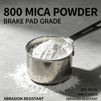 Poudre de mica blanc de qualité industrielle, plusieurs options de granulométrie, muscovite séricite de haute pureté, taille de particules uniforme, peinture, plastique