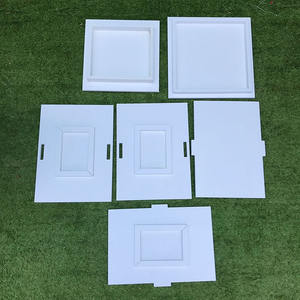 LDJ869 Colunas Decorativas de PVC para Casamento, Suporte Quadrado Branco, Moldes de Colunas Romanas à Venda - Product Image 6