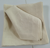 100% puro de servilleta de lino blanco/crema/Marfil/color natural para restaurante/boda/venta al por mayor en un precio barato