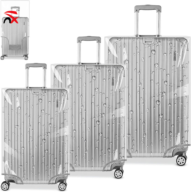 OEM Wholesale PVC Travel Luggage Cover - Scratch-Resistant Fit 19-31 Inch Suitcase Protector