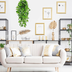 Plante artificielle murale en lierre vert azalée avec pot, décoration florale en soie pour intérieur et extérieur - Product Image 2