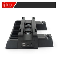 Support de Refroidissement Vertical Multifonctionnel avec Station de Charge pour Manettes Playstation 4, PS4 Pro et PS4 Slim