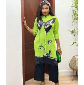 เสื้อผ้าผู้หญิง2ชิ้นแบบลำลอง <span class=keywords><strong>Miyake</strong></span> <span class=keywords><strong>Miyake</strong></span> ทรงหลวมมีจีบขนาดพิเศษจากโรงงาน - Product Image 4