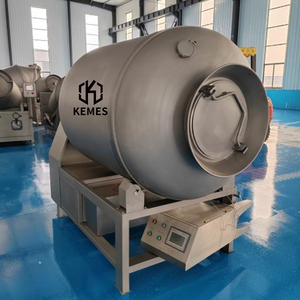 Nuevo Tambor Horizontal de Acero Inoxidable para Carne al Vacío, Capacidad de 200-2000 kg, Control PLC, Desinflado Automático para Plantas de Procesamiento de Alimentos - Product Image 3