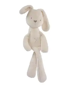 Sevimli yumuşak peluş oyuncaklar Bunny uyku peluş hayvan bebek oyuncakları