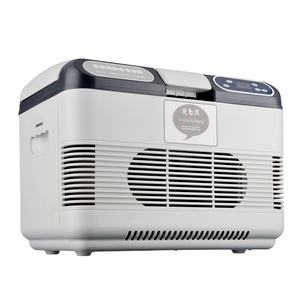 Mini réfrigérateur/congélateur de voiture 15L/19L, DC 12V 24V, glacière électrique portable, réfrigérateur de camping pour le <span class=keywords><strong>transport</strong></span> de vaccins/insuline/aliments - Product Image 4