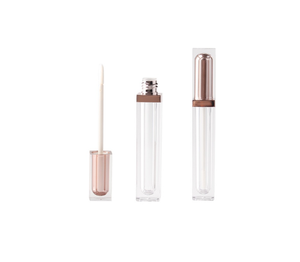 Großhandel Qualität 5ml DIY Logo Roségold/Silber Lippen glasur Tube Verpackungs flasche leere Lip gloss Tube - Product Image 2