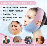 OEM 4 Compresses de gel chaudes et froides réutilisables, enveloppement 3D ajusté pour les dents de sagesse, pour le soulagement de la tête, du visage, de la mâchoire et du menton, pour les troubles de l'articulation temporomandibulaire (TAM) et après extraction dentaire