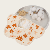Nouveau Bavoirs Bébé en Mousseline Bavoirs Jetables en Coton Imperméable avec Fermeture à Bouton en Dentelle Motif Imprimé pour Garçons et Filles