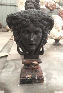 Decoración del hogar occidental <span class=keywords><strong>de</strong></span> alta calidad, busto <span class=keywords><strong>de</strong></span> piedra Natural tallado a mano, <span class=keywords><strong>escultura</strong></span> <span class=keywords><strong>de</strong></span> busto <span class=keywords><strong>de</strong></span> Medusa, <span class=keywords><strong>escultura</strong></span> <span class=keywords><strong>de</strong></span> cabeza <span class=keywords><strong>de</strong></span> mármol blanco - Product Image 5