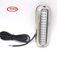 Foyo 12V LED plafonnier dôme pour Marine RV et intérieur de voiture avec boîtier chromé produit ABS pour bateau Yacht et pièces de piston