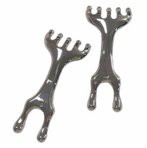 Herramientas de masaje para la zona de la nariz y el contorno de los ojos, con mango de metal y cabezal de rastrillo, para la limpieza de meridianos. - Product Image 1
