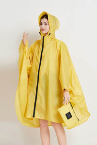 Manteau <span class=keywords><strong>de</strong></span> <span class=keywords><strong>pluie</strong></span> pour <span class=keywords><strong>femme</strong></span>, élégant, imperméable, léger, réutilisable, en polyester, pour le cyclisme en plein air, style moderne et simple - Product Image 4