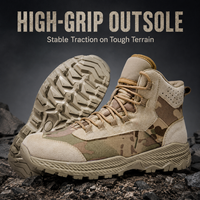 Chaussures de randonnée en plein air avec embout renforcé, semelle intermédiaire en EVA, soutien de la voûte plantaire, semelle extérieure en caoutchouc antidérapante, boucle métallique, lacets tissés respirants