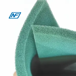 Heat Resistant High Quality Green Rubber Foam Sponge Sheets 10mm Thickness Open-cell Silicone Foam Sheet