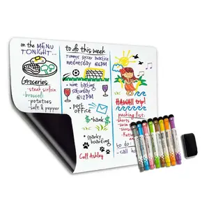 Magnetic Whiteboard Fridge Dry Erase Board Small Magnetic White Board For Refrigerator With Clean Dirty Magnet