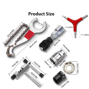 Bộ sửa chữa xe đạp loại bỏ bánh đà ba chiều lục giác cờ lê chuỗi ngắt kết nối quây và nói cờ lê công cụ bảo trì - Product Image 6