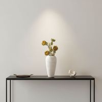 Vase décoratif de table en céramique créatif, couleur unie, style minimaliste et luxueux, pour fleurs séchées ou hydroponiques, pour la maison