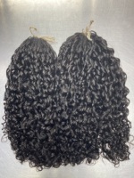 Plumes 100 % naturelles non traitées, prix de gros, cheveux humains pour tresses, extensions de cheveux, cheveux au crochet, bouclés crépus Pixie pour femmes