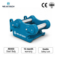 Attache rapide série S We-Attach 6-11T pour excavatrices, double verrouillage, faible hauteur, norme européenne, attache rapide hydraulique avec moteur