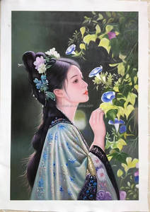 Immagine personalizzata cina Design <span class=keywords><strong>realista</strong></span> dipinti ad olio dipinti a mano riproduzione figura ritratto dipinti ad olio fornitori di arte domestica - Product Image 2