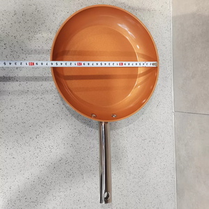 <strong>Copper</strong> Ceramic Coating Cookware <strong>Set</strong> with SS Handle Wok Pan and Fry Pan with Lid Nonstick <strong>Copper</strong> <strong>Saucepan</strong> <strong>Sets</strong> - Product Image 3