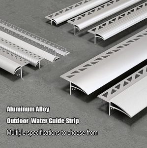 Canal de Drenaje de Agua de Aleación de Aluminio para Exteriores, Guía de Agua Metálica para Terrazas en Azoteas, Impermeable para Paredes Exteriores - Product Image 3