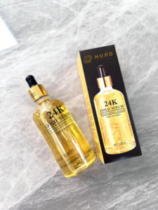 Sérum Facial Hidratante e Nutritivo com Colágeno de Ouro 24K Anti-Envelhecimento e Clareador com Ácido Hialurônico - Marca Privada OEM Coreana - Product Image 5