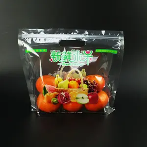 Полиэтиленовый пакет для свежих фруктов и овощей, с застежкой-молнией