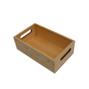 Caja de almacenamiento de escritorio de madera maciza, 2 compartimentos, parte superior abierta para organizar herramientas y artículos diversos - Product Image 5