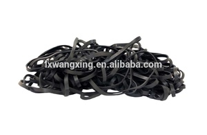 Fascia di gomma per capelli di colore nero resistente di alta qualità per ufficio soldi fascia di gomma - Product Image 4