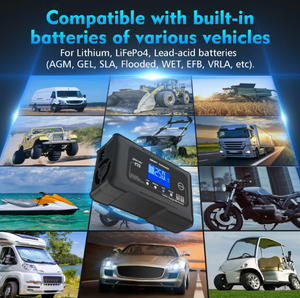 Htrc P25 đầy đủ tự động xung sửa chữa điện Xe pin sạc 12V/25A & 24V/13A màn hình cảm ứng với LiFePO4 chì-axit Adapter - Product Image 6