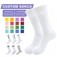 Chaussettes de sport personnalisées avec logo imprimé, disponibles en plusieurs couleurs, avec bord côtelé, pour équipes sportives