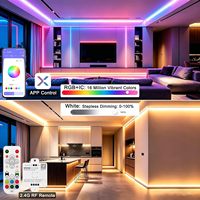 Pengontrol LED Bluetooth IC RGBW SPI DC 5V-24V SP639E 2.4GHz RF RC3 RB3 Remote Kit